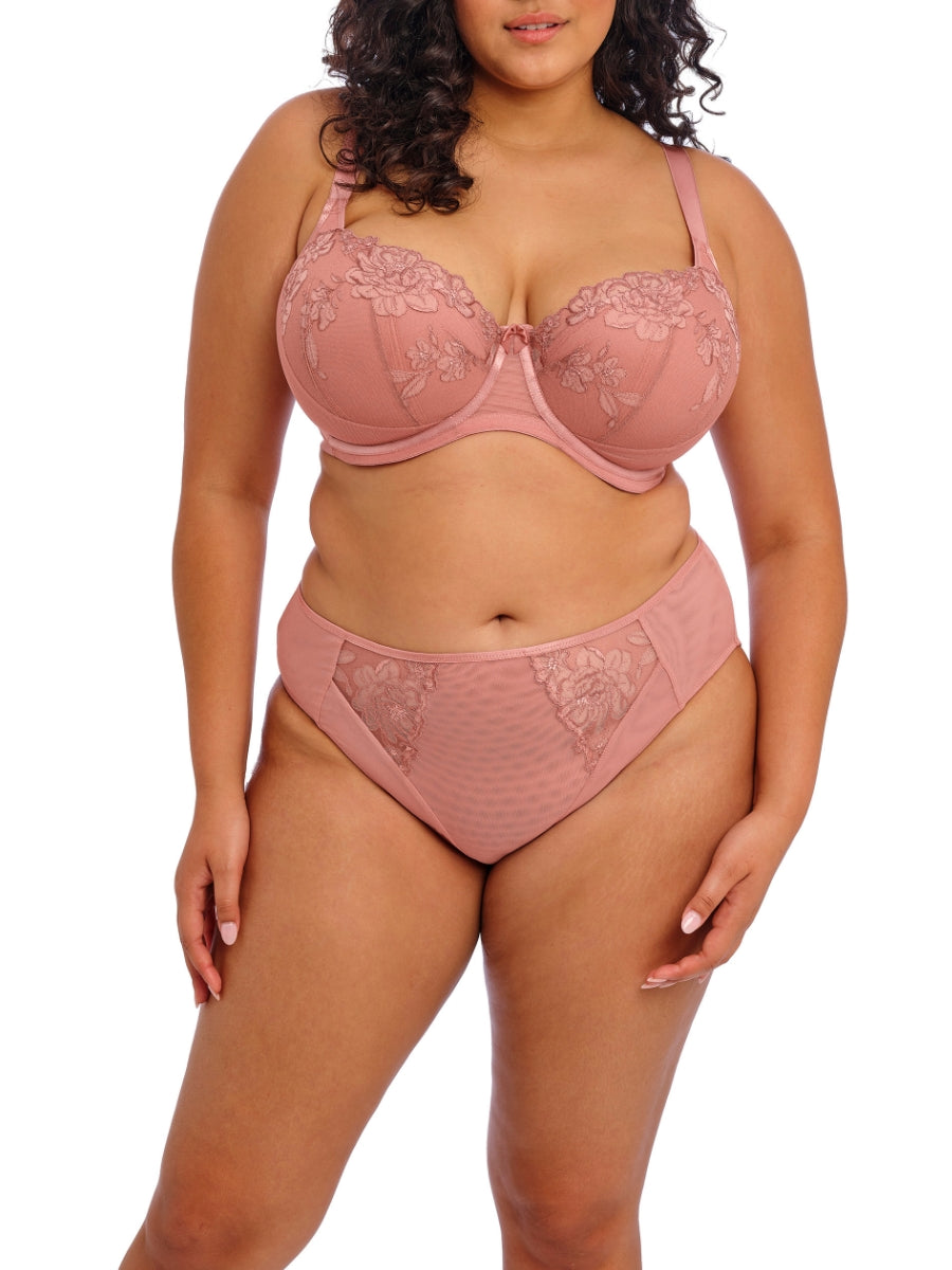 Teagan Half Cup Bra - Ash Rose