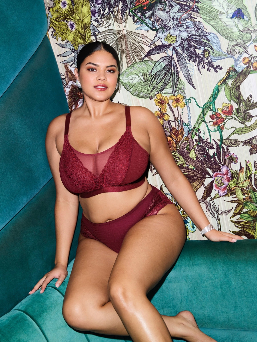 Tiernie Non Wired Bralette - Tibetan Red