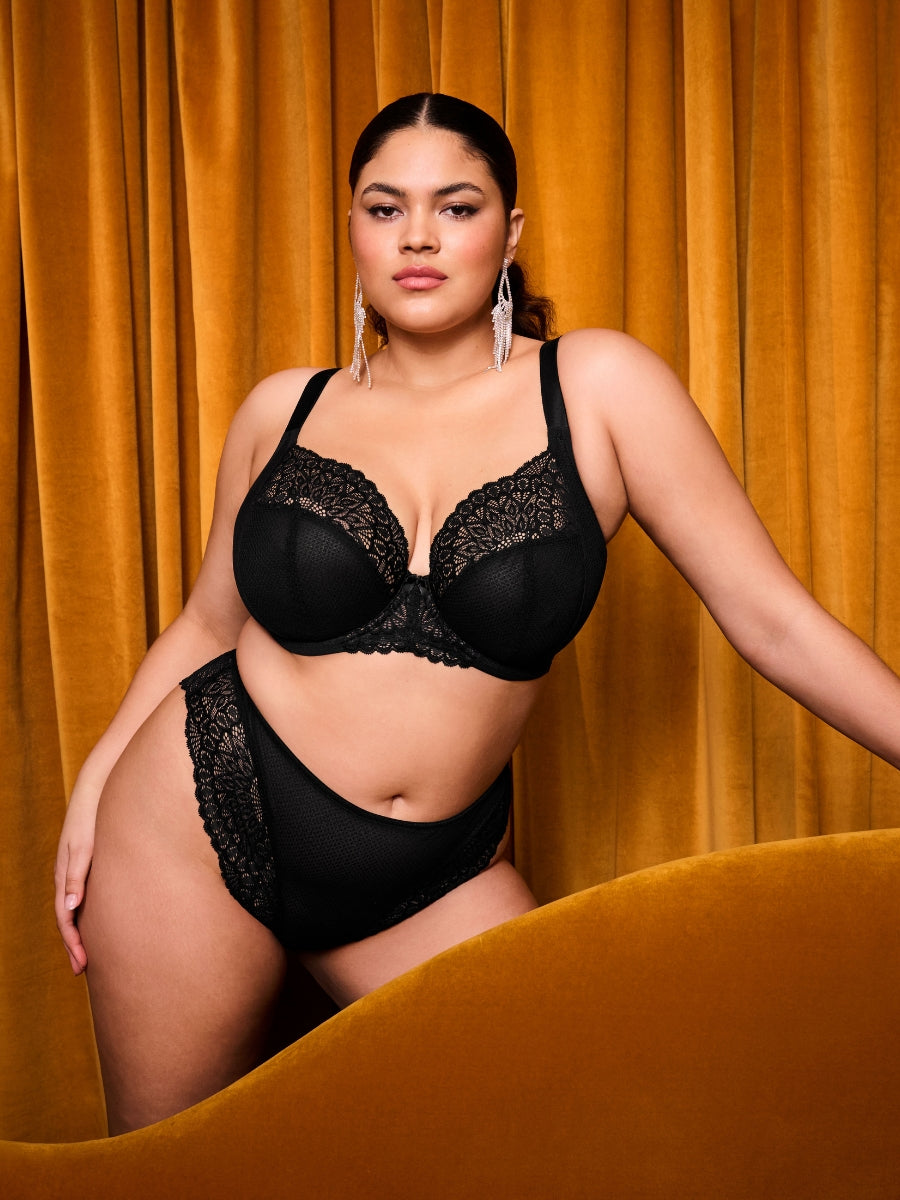 Tiernie Plunge Bra - Black