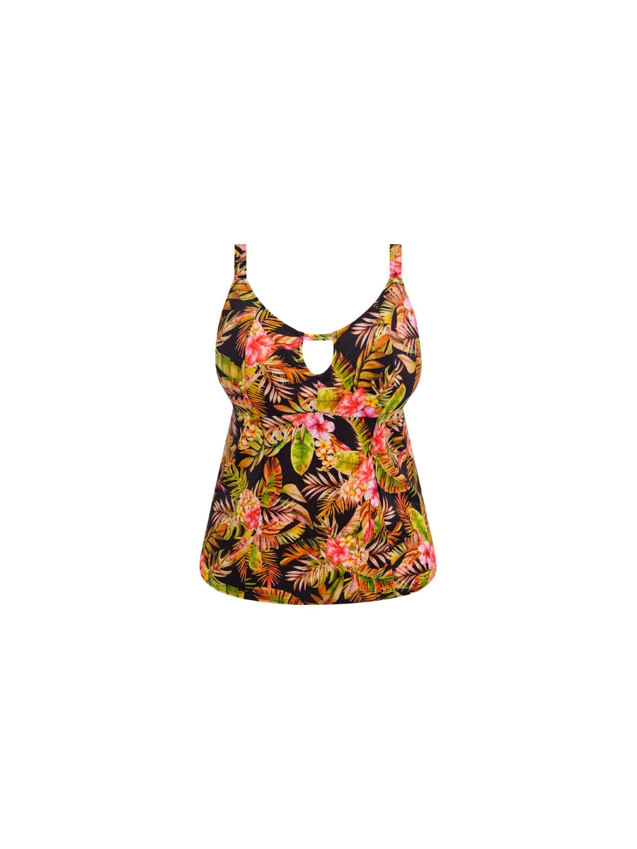 Tiger Valley Tankini Top - Black