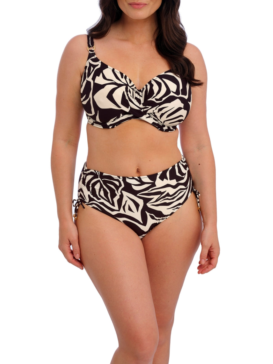 Aruba Nights Full Cup Bikini Top - Black & Cream