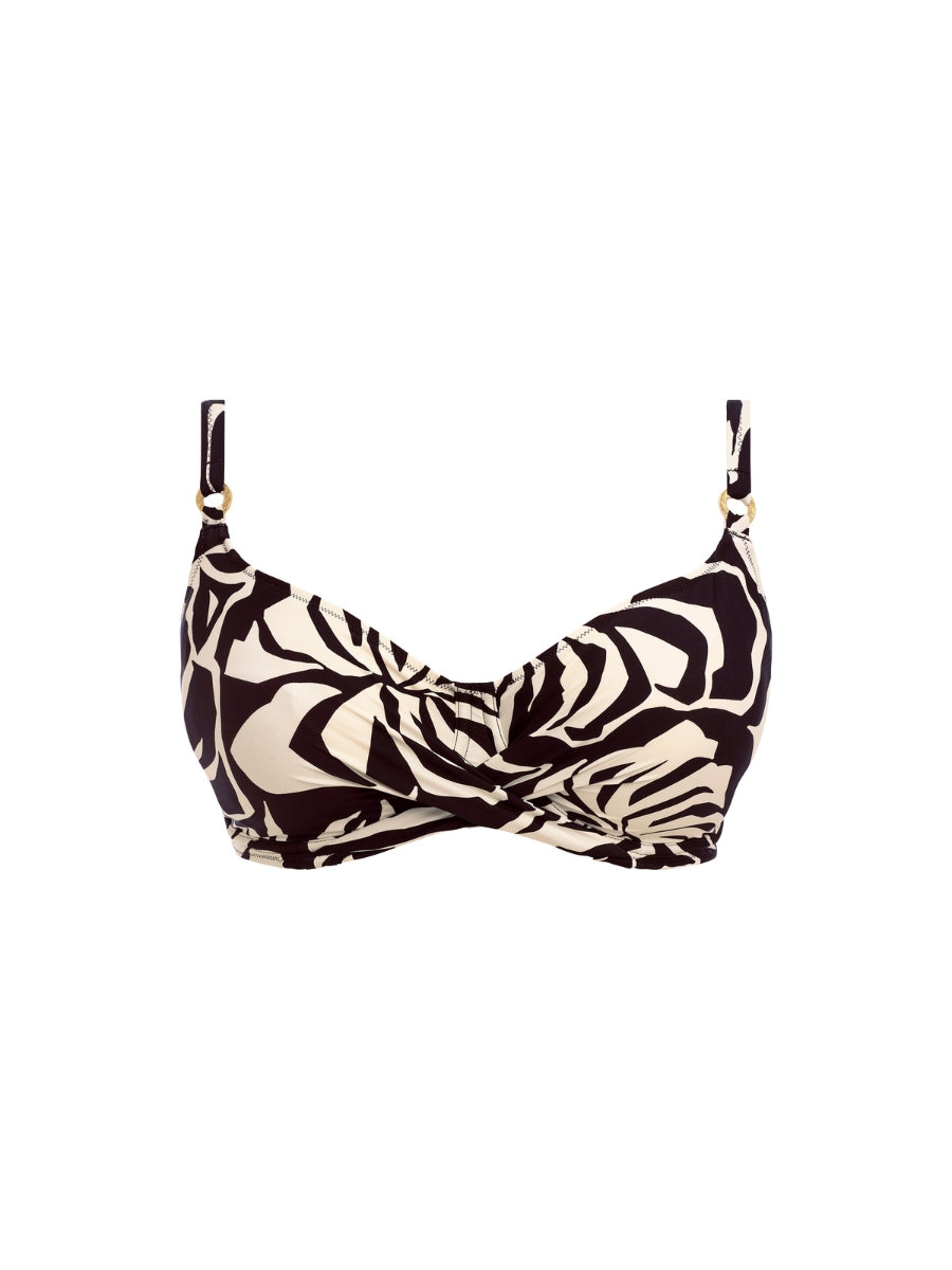 Aruba Nights Full Cup Bikini Top - Black & Cream
