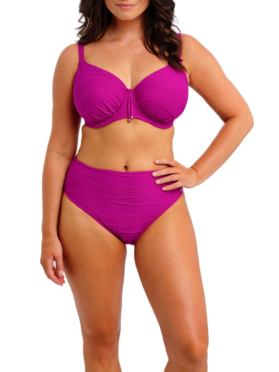 Beach Waves Full Cup Bikini Top - Bright Fuchsia