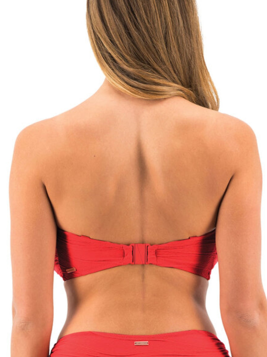 Beach Waves Bandeau Bikini Top - Clementina