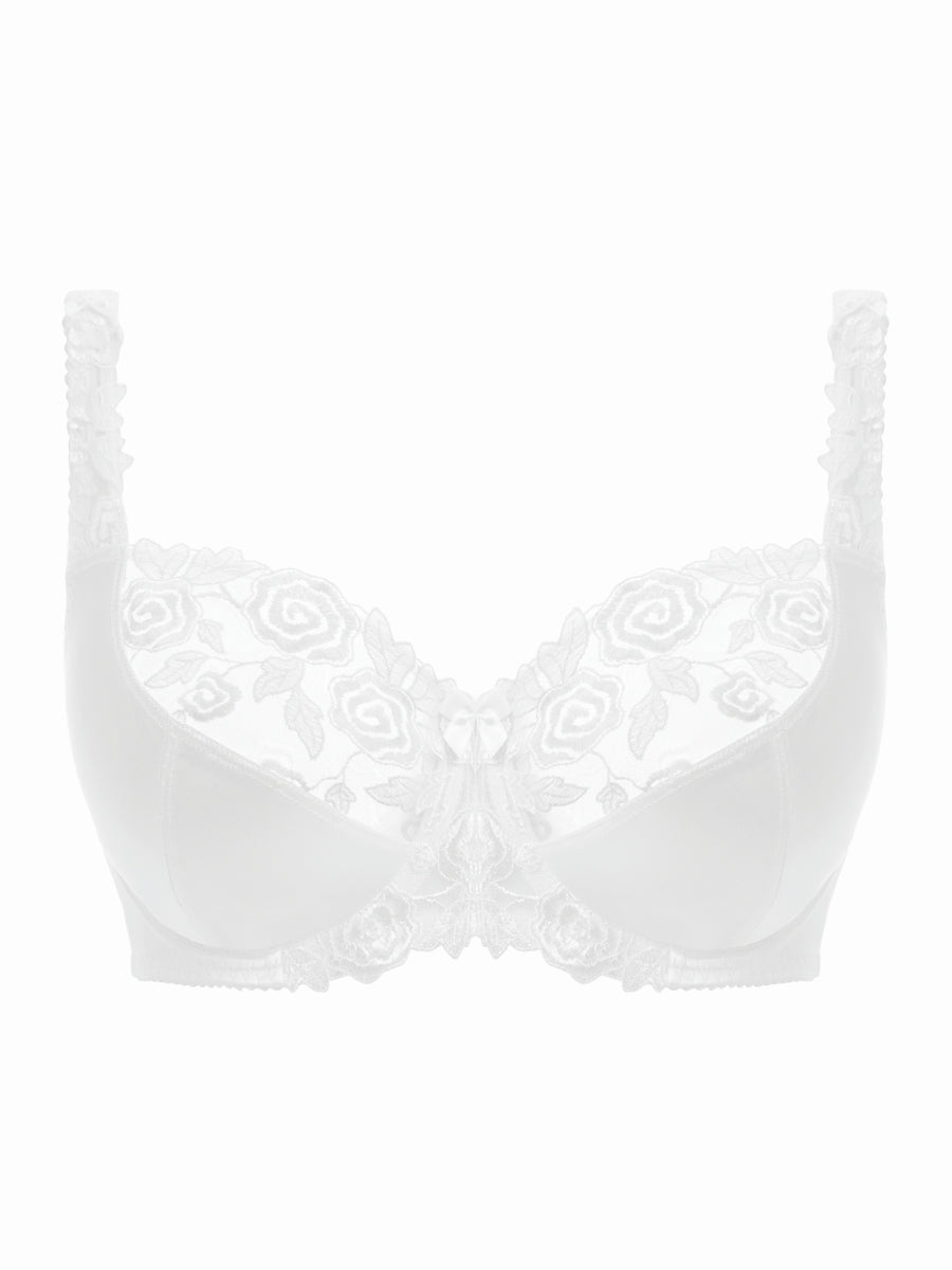 Belle Balcony Bra - White