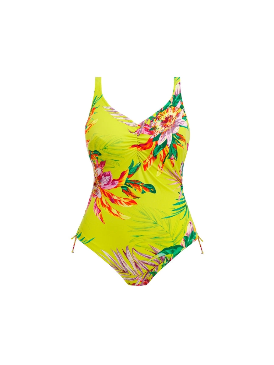 Cala Macarella V-Neck Swimsuit - Zest