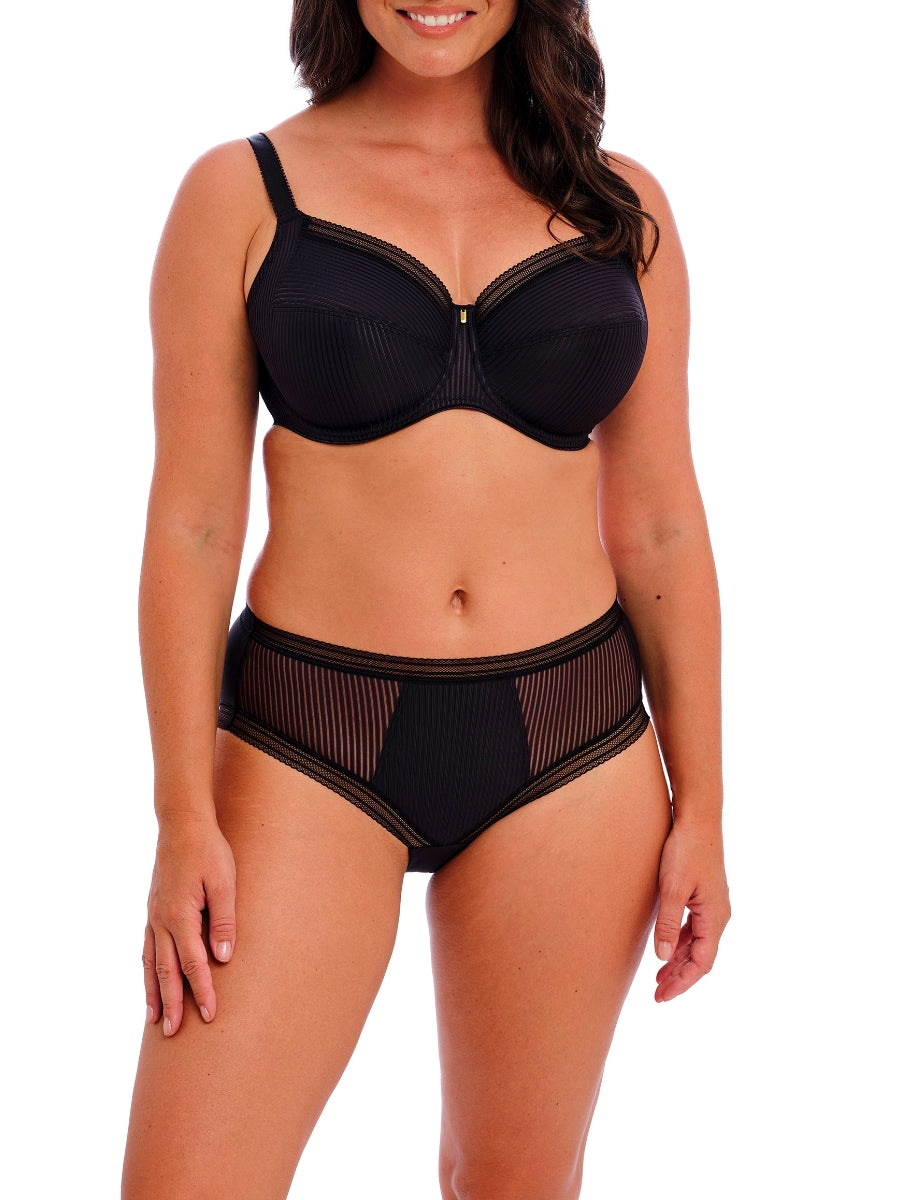 Fusion Full Cup Side Support Bra - Black