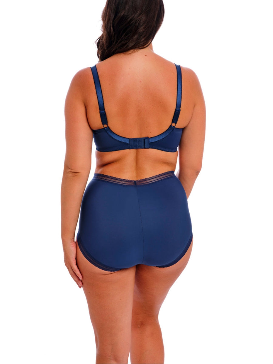 Fusion Lace Plunge Bra - French Navy
