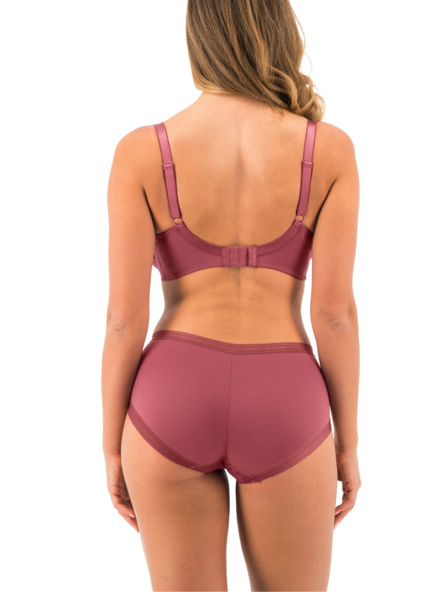 Fusion Lace Plunge Bra - Rosewood