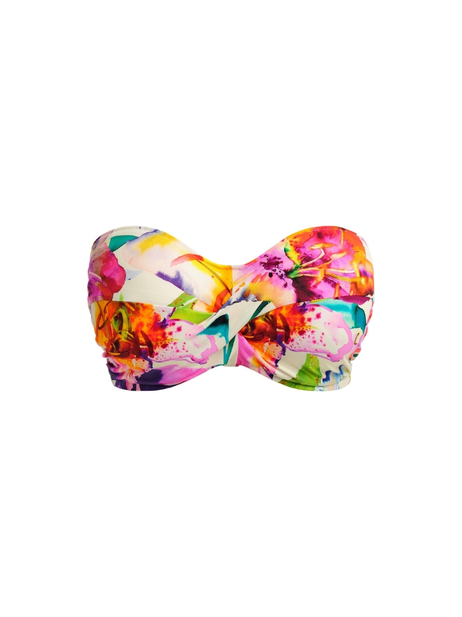 Iguazu Falls Bandeau Bikini Top - Multi