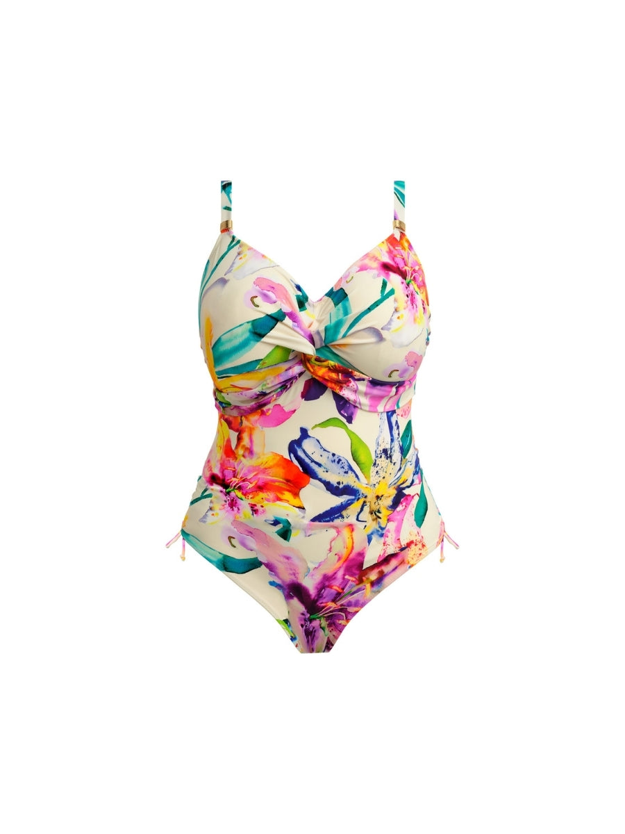 Iguazu Falls Twist Front Swimsuit - Multi