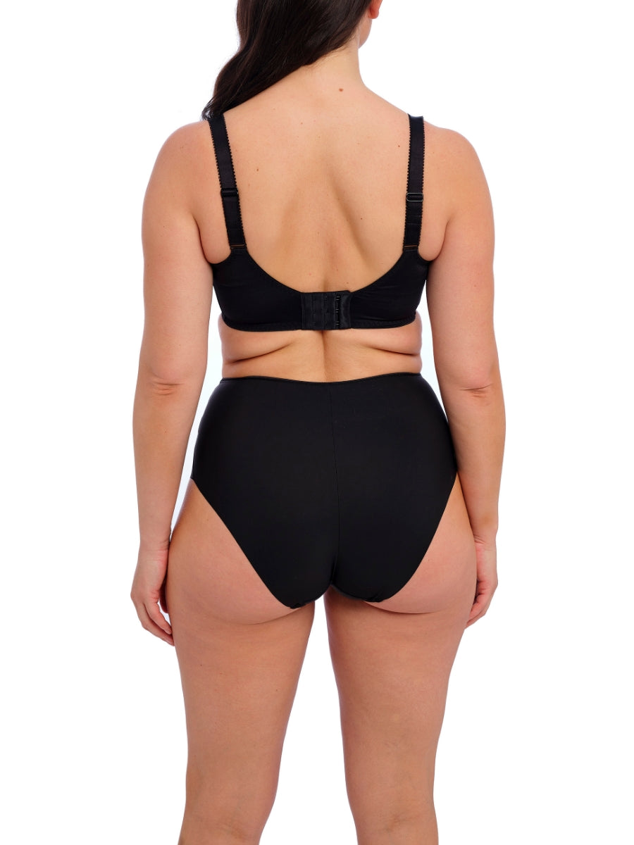 Illusion Full Cup Side Support Bra - Black