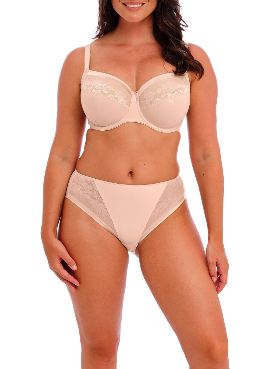 Illusion Full Cup Side Support Bra - Natural Beige