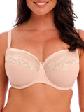 Illusion Full Cup Side Support Bra - Natural Beige