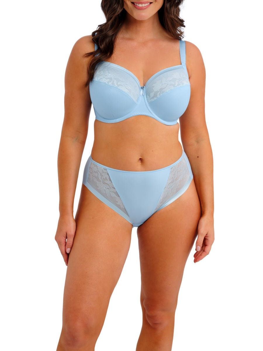Illusion Full Cup Side Support Bra - Sky