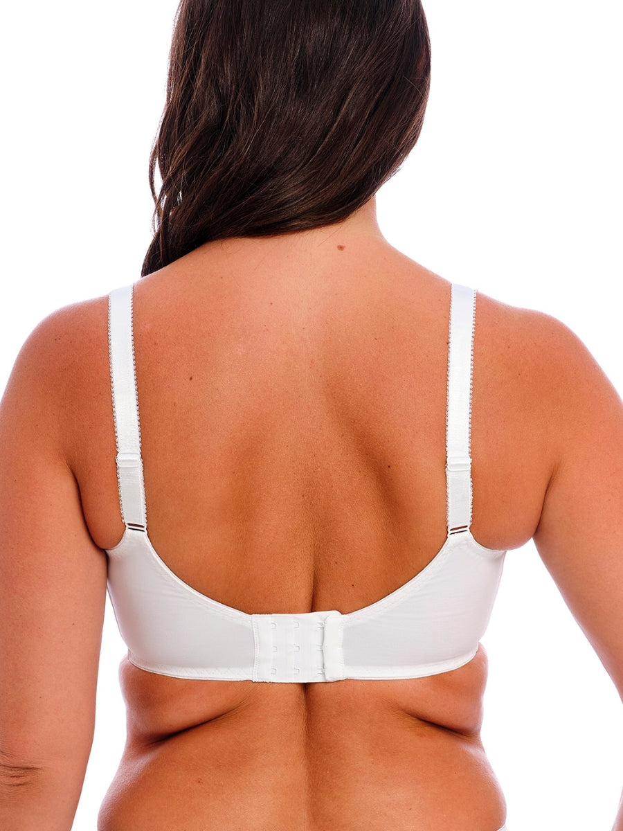 Illusion Full Cup Side Support Bra - White