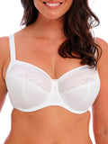 Illusion Full Cup Side Support Bra - White
