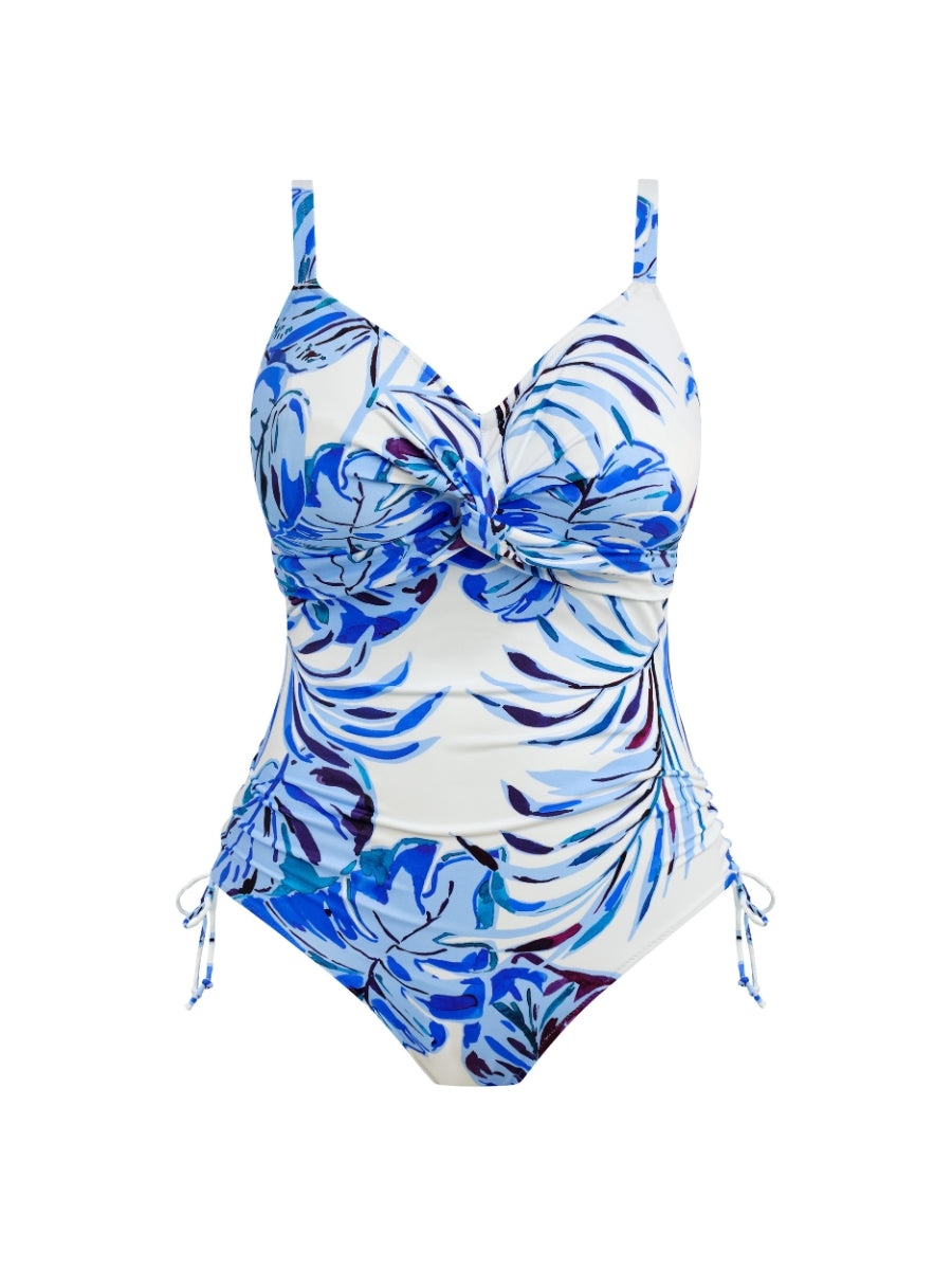 Kefalonia Twist Front Swimsuit - Tranquil Blue
