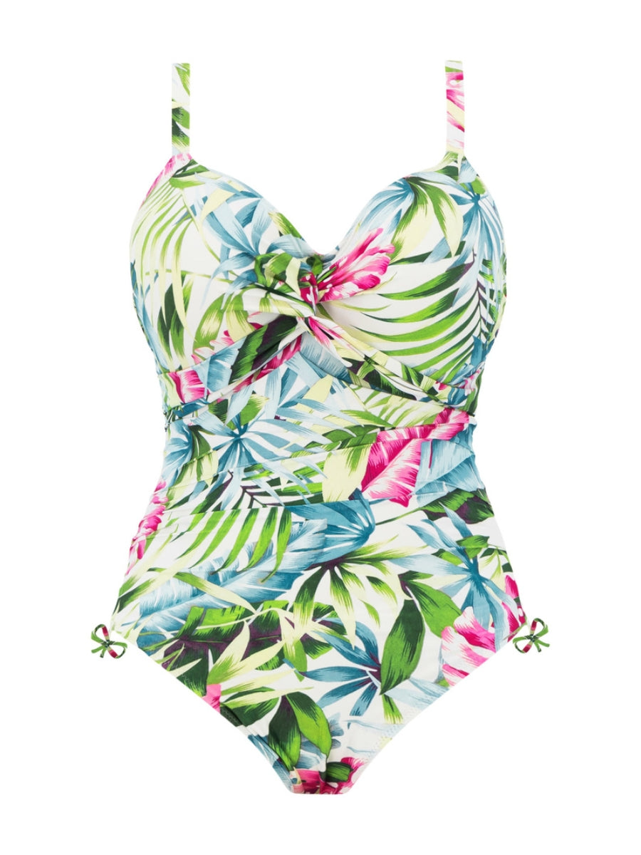 Langkawi Twist Front Swimsuit - White