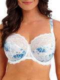 Lucia Side Support Bra - Blue Garden