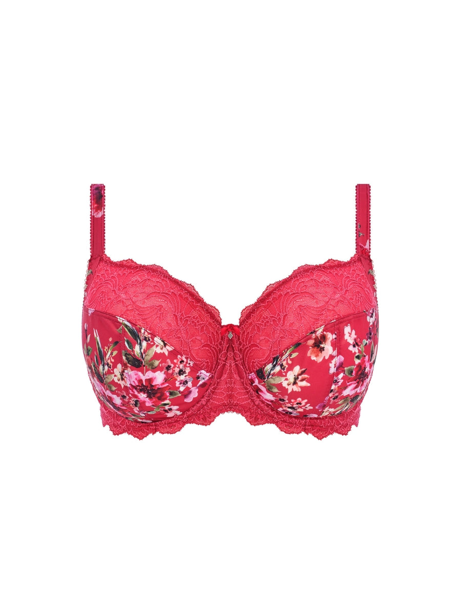 Lucia Side Support Bra - Cherry