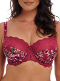 Lucia Side Support Bra - Cherry