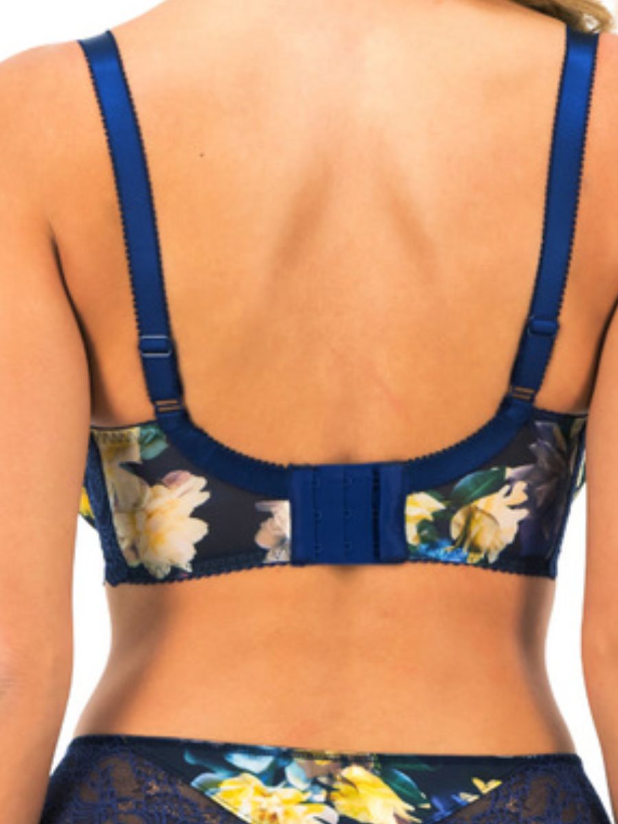 Lucia Side Support Bra - Navy