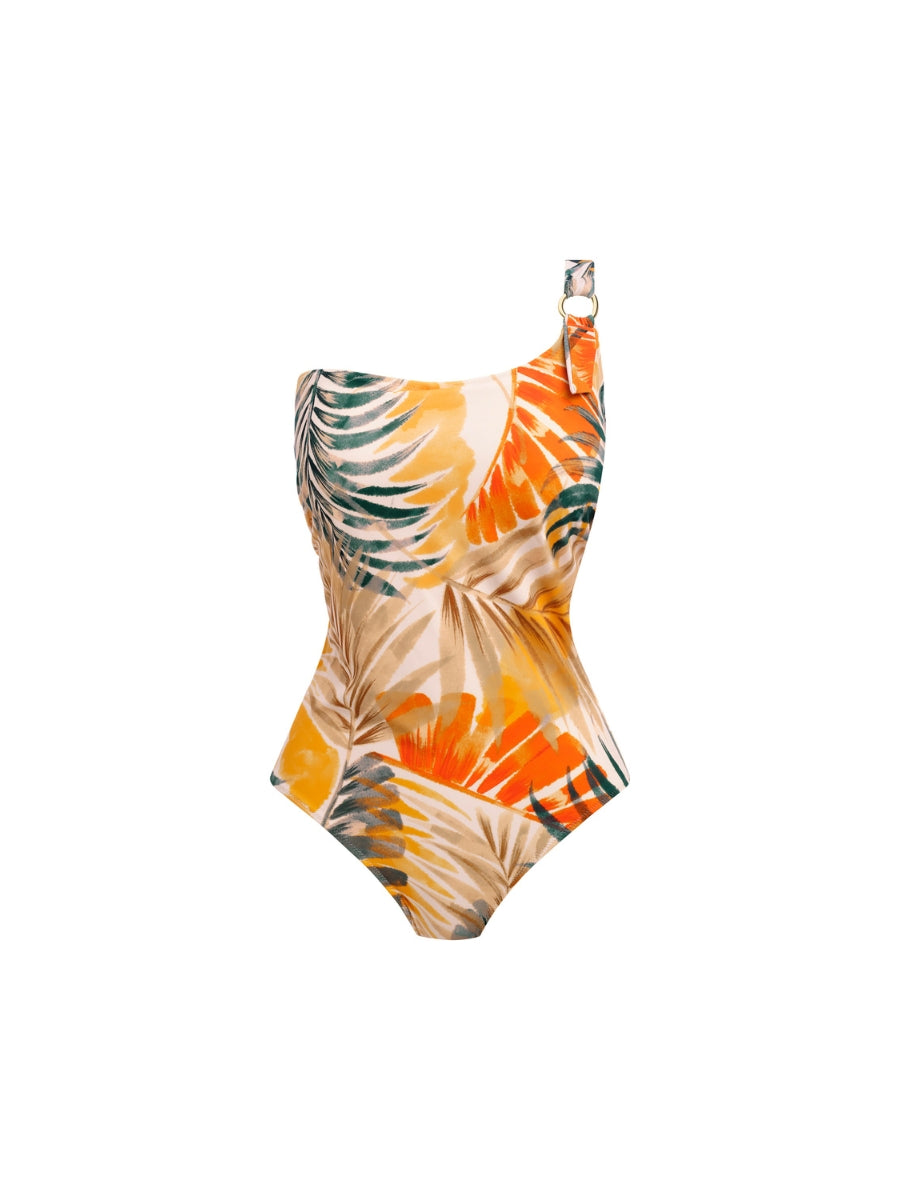 Maya Bay Single Strap Swimsuit - Warm Sunset