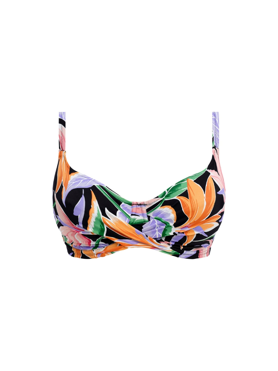 Mykonos Cove Full Cup Bikini Top - Black
