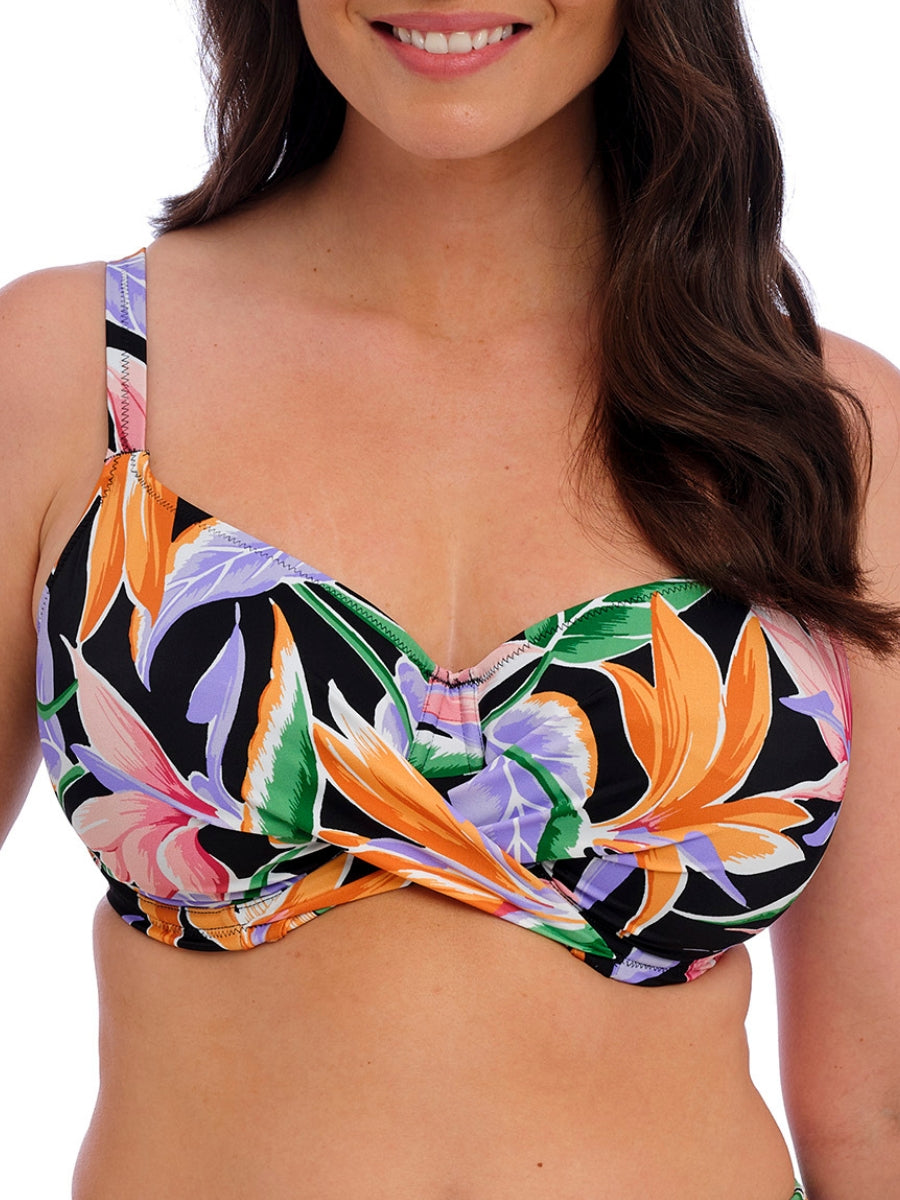 Mykonos Cove Full Cup Bikini Top - Black
