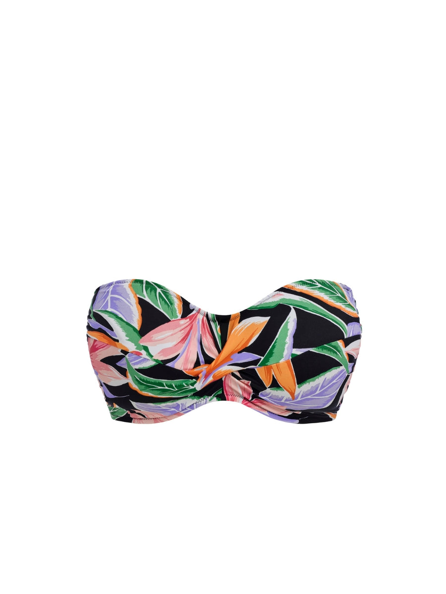 Mykonos Cove Bandeau Bikini Top - Black