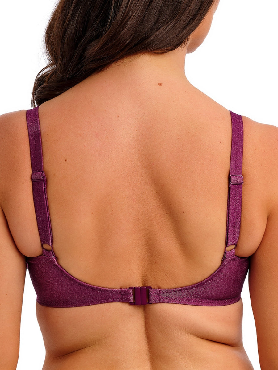 Paros Coast Full Cup Bikini Top - Berry Shimmer