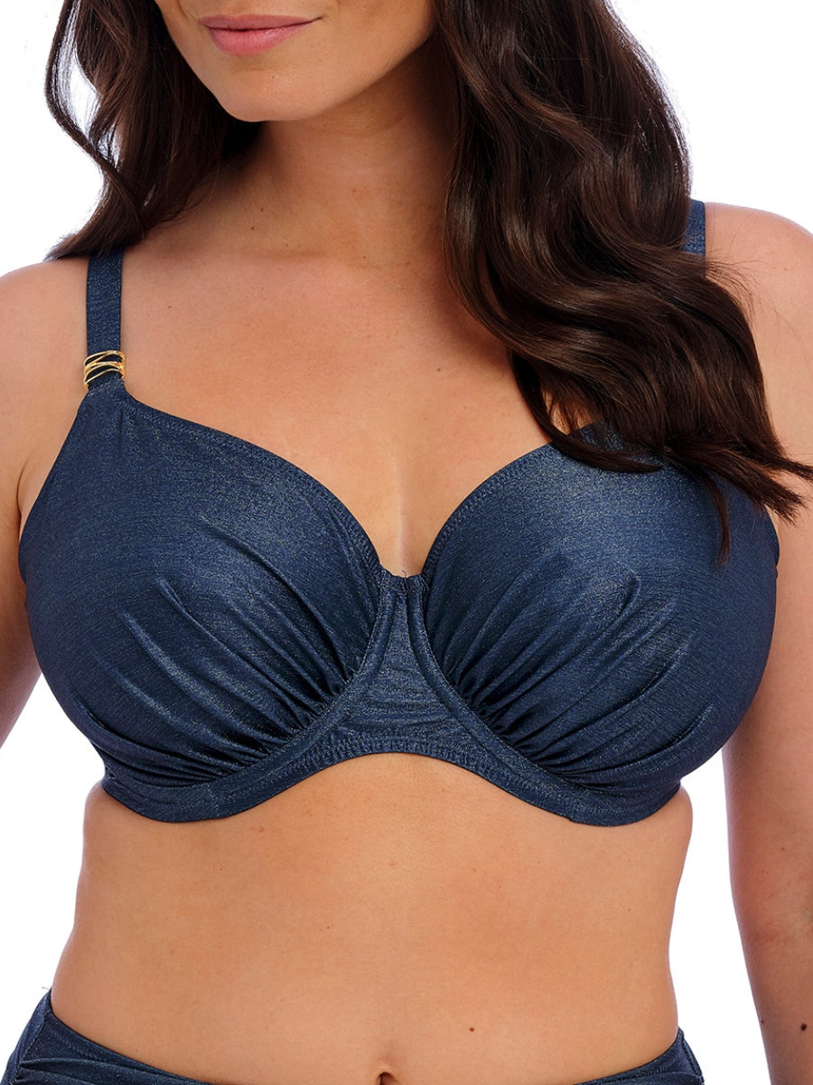 Paros Coast Full Cup Bikini Top - Midnight Sparkle