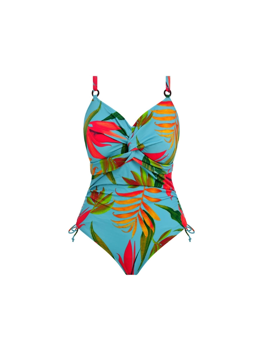 Pichola Twist Front Swimsuit - Aqua