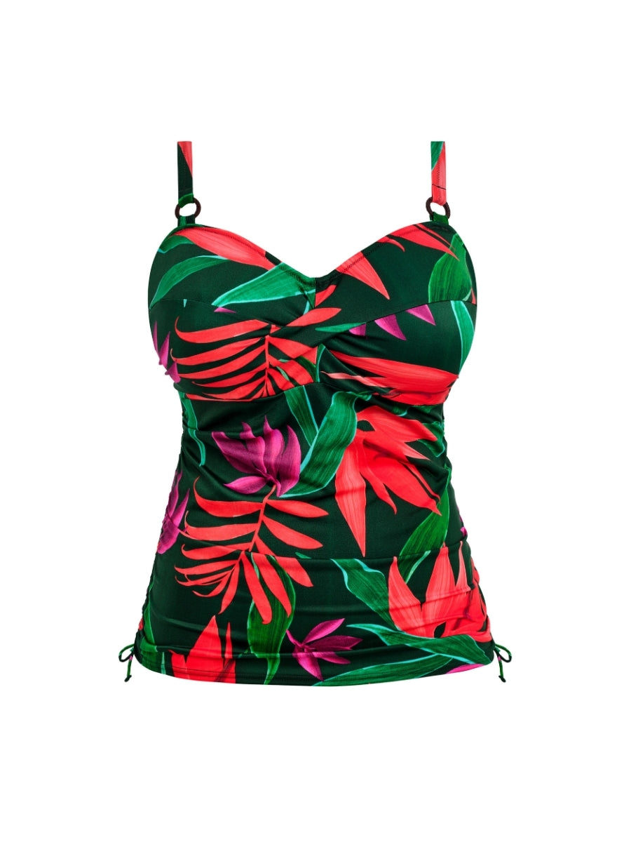 Pichola Twist Front Tankini Top - Mangrove