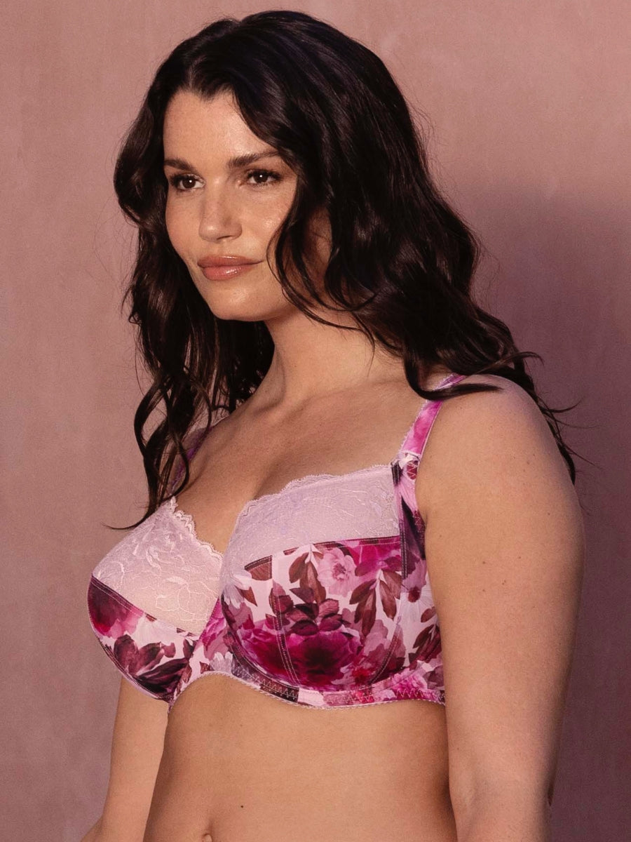 Pippa Side Support Full Cup Bra - Raspberry Ripple