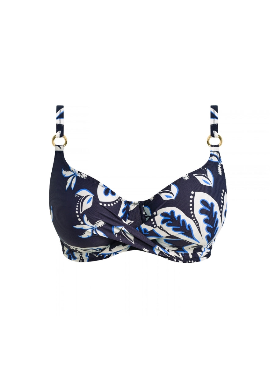 Playa Azul Full Cup Bikini Top - Navy