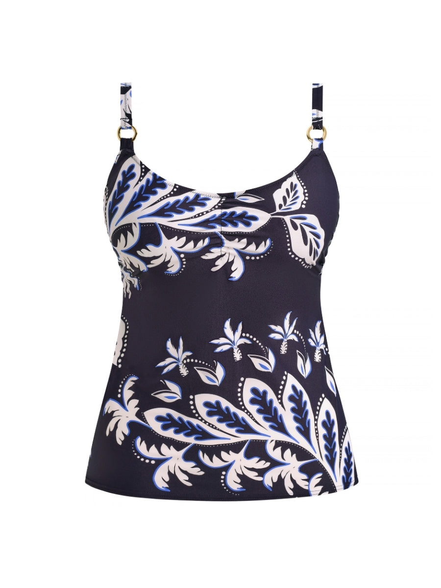 Playa Azul Tankini Top - Navy