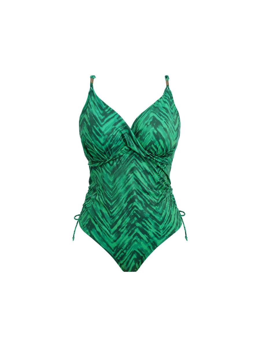 Punta Mita Plunge Swimsuit - Emerald