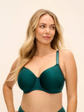 Rebecca Essentials Moulded Spacer Bra - Forest Green