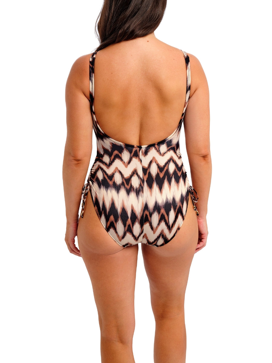 Sabana V-Neck Swimsuit - Copper Tint