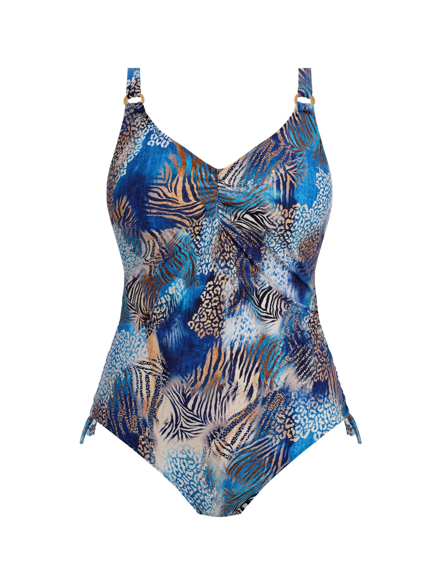 Seraya Sands V-Neck Swimsuit - Denim