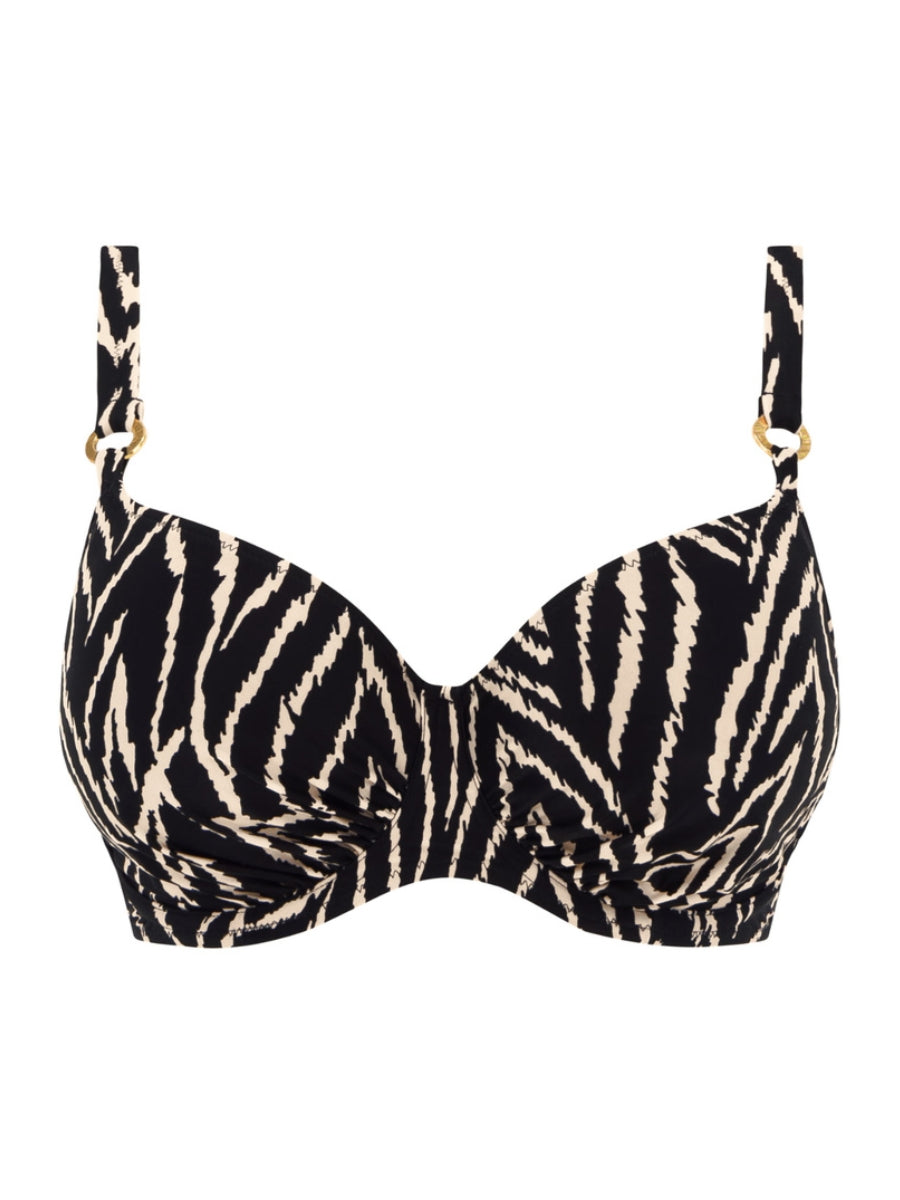 Silhouette Island Full Cup Bikini Top - Monochrome