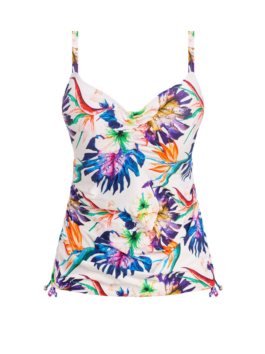 fantasie paradiso adjustable side tankini top multi