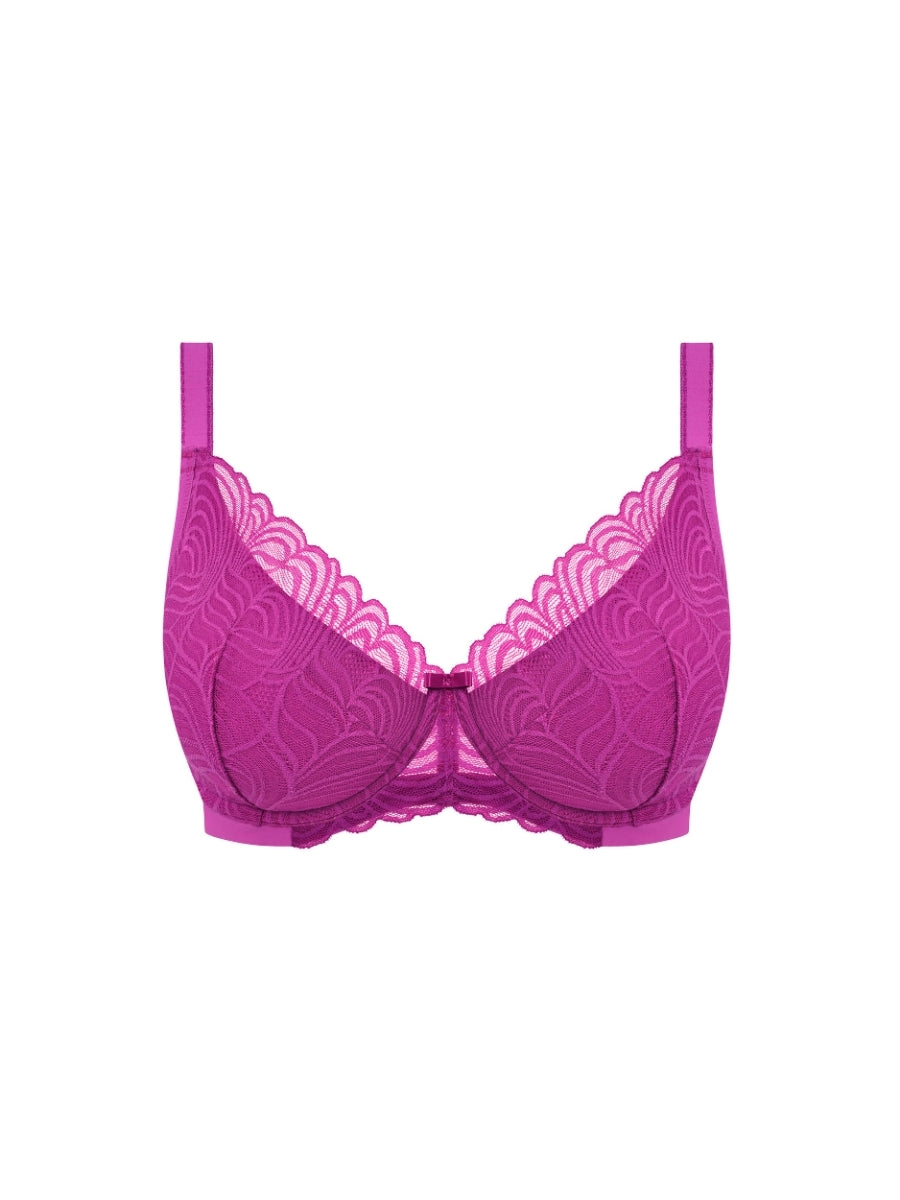Alanna Padded Plunge Bra - Magenta