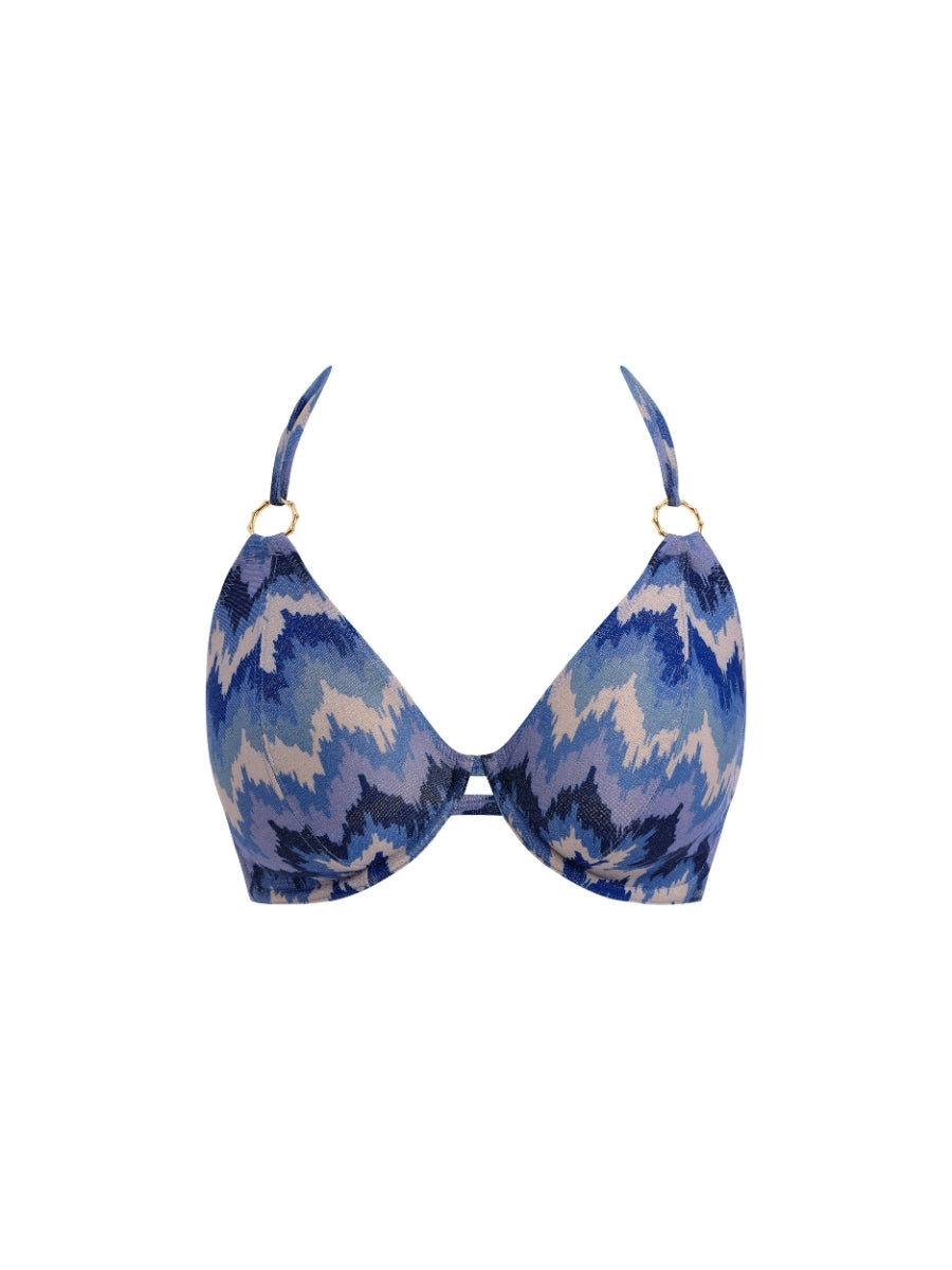 Arizona Wave Halterneck Bikini Top - Coastline