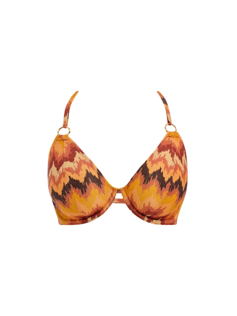Arizona Wave Halterneck Bikini Top - Horizon