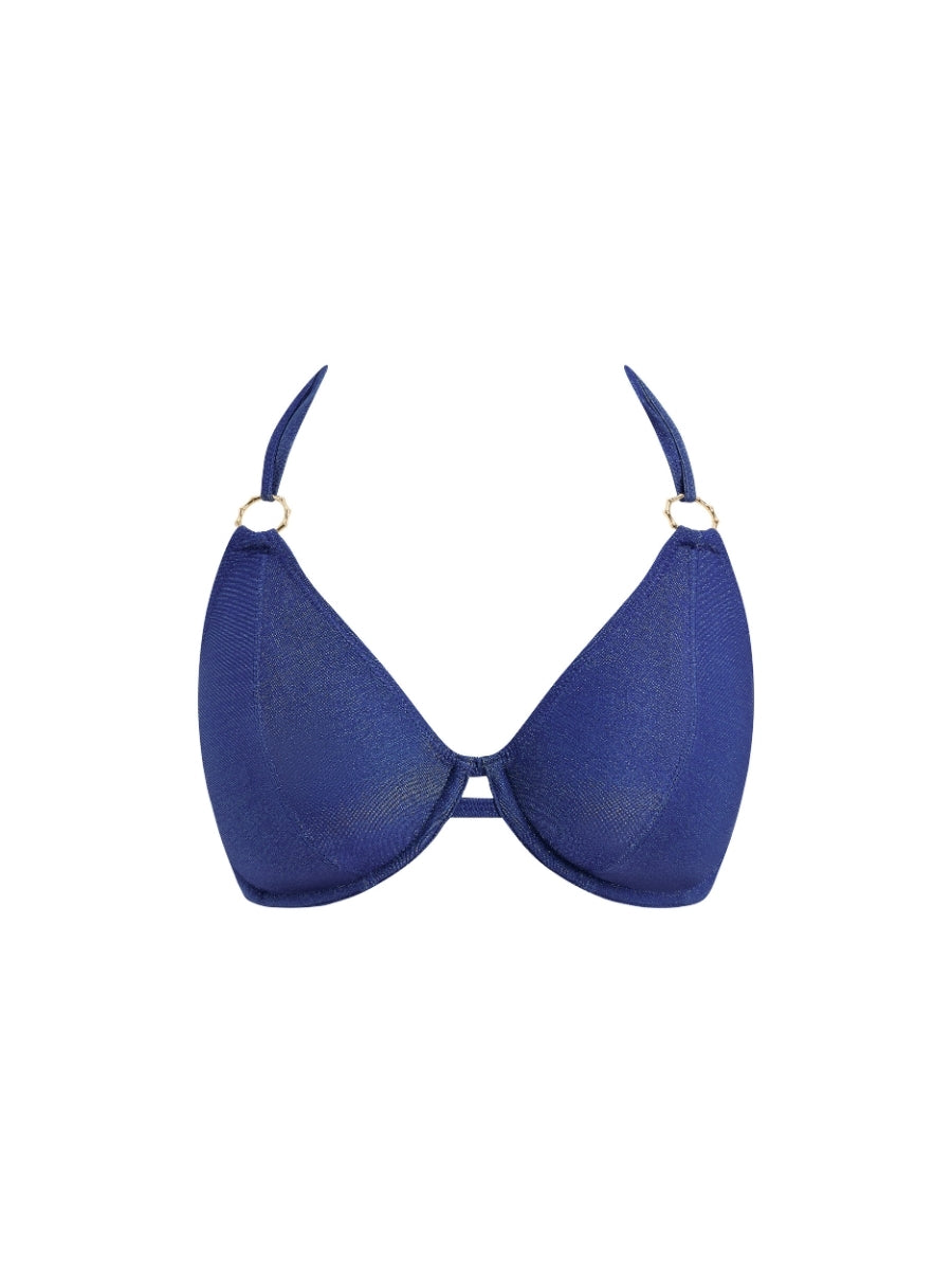 Arizona Wave Halterneck Bikini Top - Twilight
