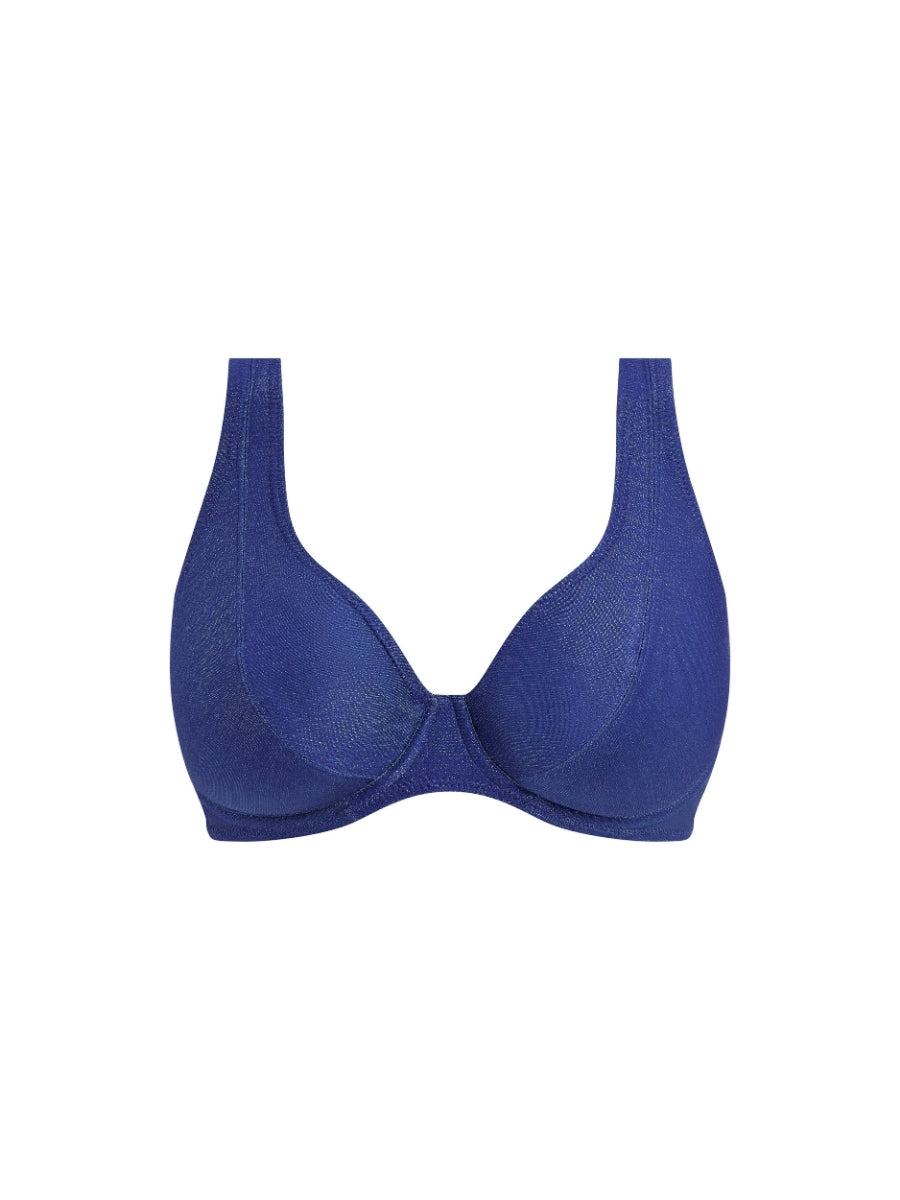 Arizona Wave High Apex Bikini Top - Twilight