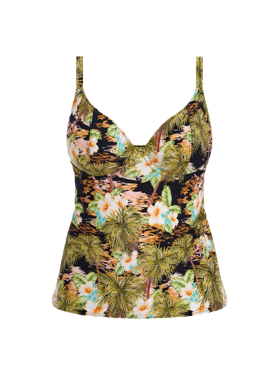 Bahama Shores Tankini Top - Black